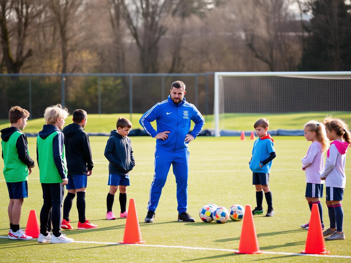 Trening akademii AKS FC Płochocin